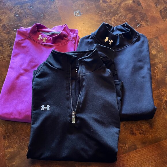 Bundle of 3 Under Armour Women's Medium Long Sleeve Warm tops - Picture 1 of 13